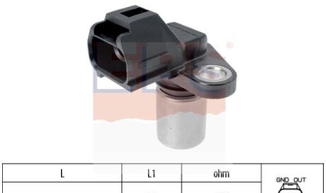 Датчик положения коленвала - (8627355, 6M5G6C315AB, 6M5G6C315AA) EPS 1 953 263