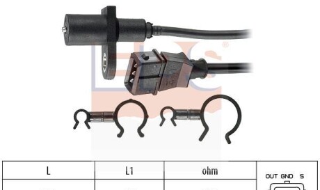 Датчик положения коленвала - (13893995, 1389399, 271949) EPS 1 953 397