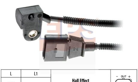 Датчик положения коленвала - (03G957147A, 03G957147C, MN980233) EPS 1 953 456