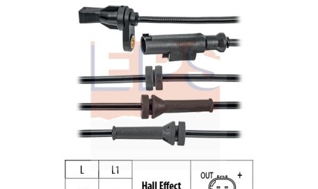 BMW датчик ABS передн. 1 (F20) 116 d 12-15, 2 (F23) 220 i 15-, 3 (F30, F80) 330 e 15-18 - (34526791223, 34526852907, 34526884422) EPS 1.960.196 (фото 1)