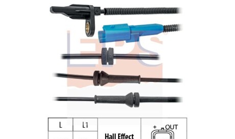 Opel датчик abs пер. прав./лев. crossland 17- - (3637200, 4545E4, 4545J5) EPS 1.960.220