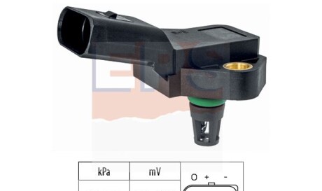 Датчик тиску повітря Audi A3, TT, VW Beetle, Golf, Jetta, Passat, 08- - EPS 1.993.228