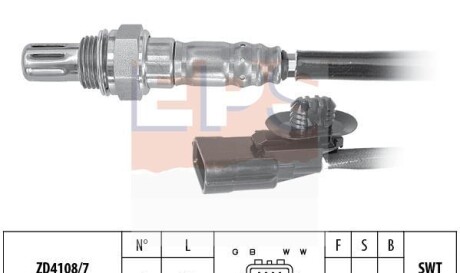 Датчик - (8200461432, 8200556133, 8201035691) EPS 1.998.169