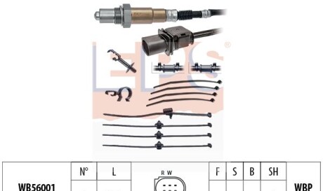 Лямбда-зонд (5-конт.) Audi A3/A4/A5/A6A8 Q5/Q7 - (4H0906262C, 03G906262A, 059906262H) EPS 1.998.374