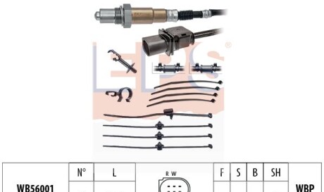 Лямбда-зонд (5-конт.) Audi A4, VW Golf VI, Passat 1.9TDI-5.0TDI 10.02- - (03L906262AB) EPS 1.998.425