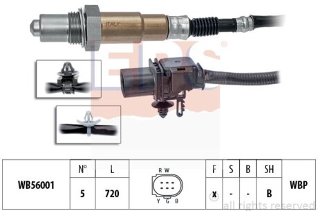 Suzuki лямбда-зонд splash 1.0 08-, opel agila 1.0 08-, nissan pixo 1.0 09- - EPS 1.998.441