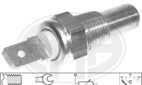 Датчик, температура охлаждающей жидкости - (1640040, 6136366, 6146864) ERA 330096