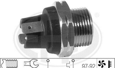 Термовыключатель, вентилятор радиатора - (126421, 96015494, 004433017) ERA 330269