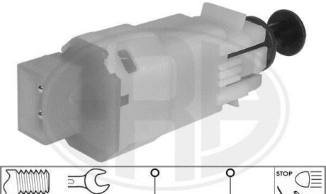 Выключатель фонаря сигнала торможения - (1239431, 090492444, 1239427) ERA 330431 (фото 1)