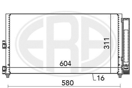 Радіатор кондиціонера - ERA 667000