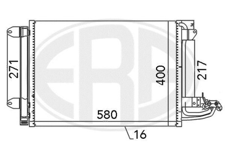 Радіатор кондиціонера - ERA 667003