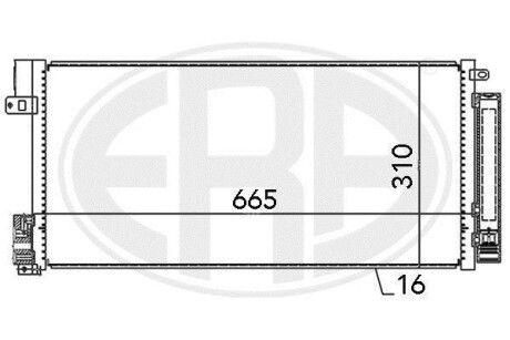 Радіатор кондиціонера - ERA 667004