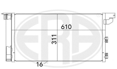 Радіатор кондиціонера - ERA 667005
