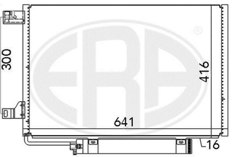 Радіатор кондиціонера - ERA 667006