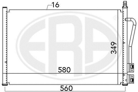 Радіатор кондиціонера - ERA 667007