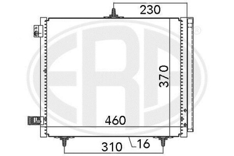 Радіатор кондиціонера - ERA 667009