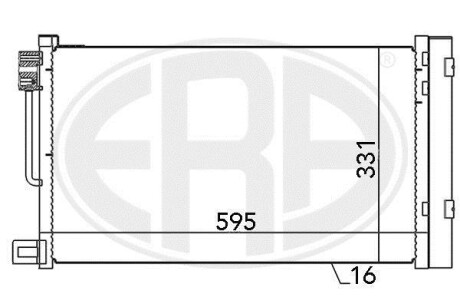 Радіатор кондиціонера - ERA 667010