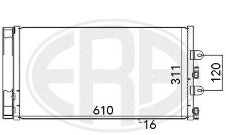 Радіатор кондиціонера - ERA 667018