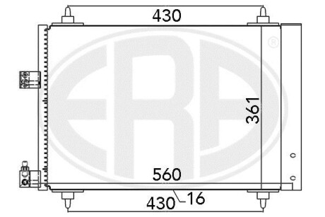 Радіатор кондиціонера - ERA 667020