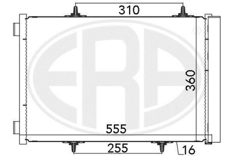 Радіатор кондиціонера - ERA 667025