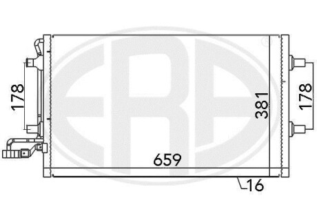 Радіатор кондиціонера - (31292022, 31356000, 4N5H19710BF) ERA 667027