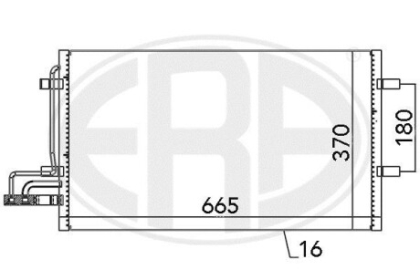 Радіатор кондиціонера - ERA 667029