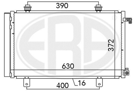 Радіатор кондиціонера - ERA 667035