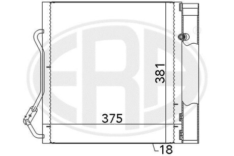 Радіатор кондиціонера - ERA 667042