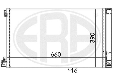 Радіатор кондиціонера - ERA 667049