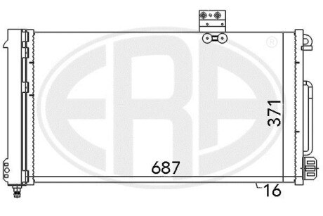 Радіатор кондиціонера - ERA 667050