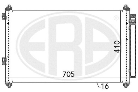 Радіатор кондиціонера - ERA 667057