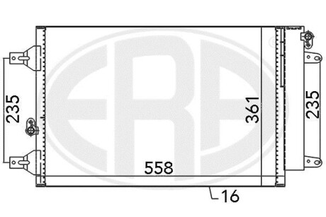 Радіатор кондиціонера - ERA 667059