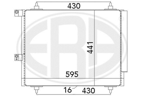 Радіатор кондиціонера - ERA 667063