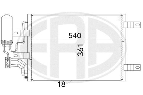 Радіатор кондиціонера - ERA 667077