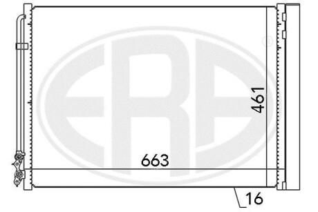 Радіатор кондиціонера - ERA 667079