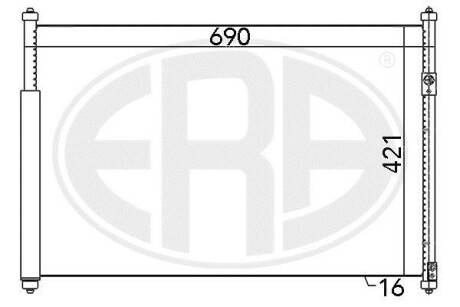 Радіатор кондиціонера - ERA 667080