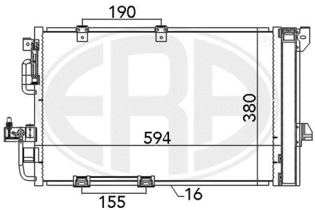 Радіатор кондиціонера - ERA 667082