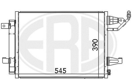 Радіатор кондиціонера - (4548300070, MR568975, A4548300070) ERA 667085