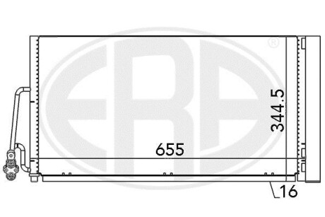 Радіатор кондиціонера - ERA 667090