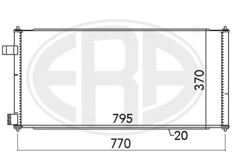 Радіатор кондиціонера - ERA 667091