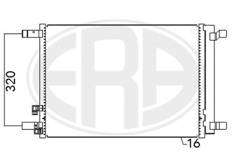 Радіатор кондиціонера - ERA 667094
