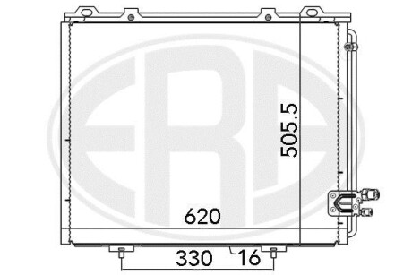 Радіатор кондиціонера - ERA 667103