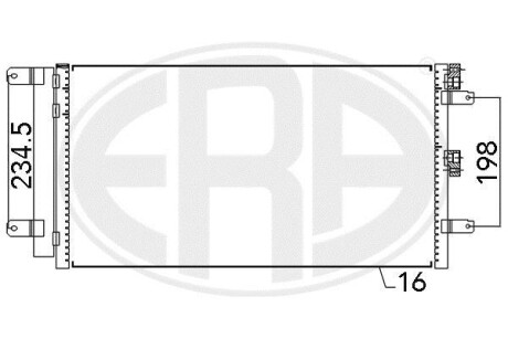 Конденсатор, система кондиціонування повітря - ERA 667109