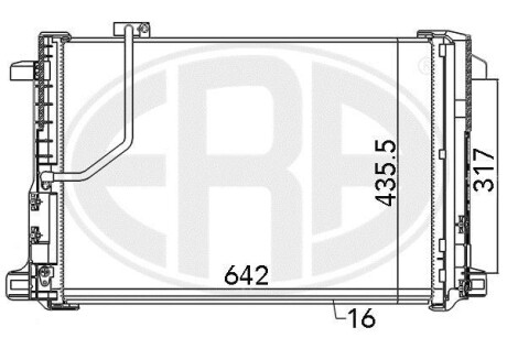 Радіатор кондиціонера - ERA 667111