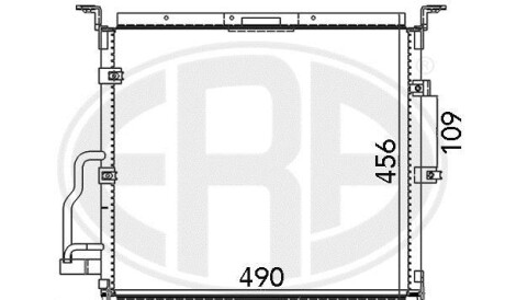 Радіатор кондиціонера - (64538367946, 64538369105, 64538373004) ERA 667125