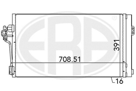 Радіатор кондиціонера - ERA 667139