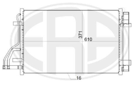 Радіатор кондиціонера - ERA 667151