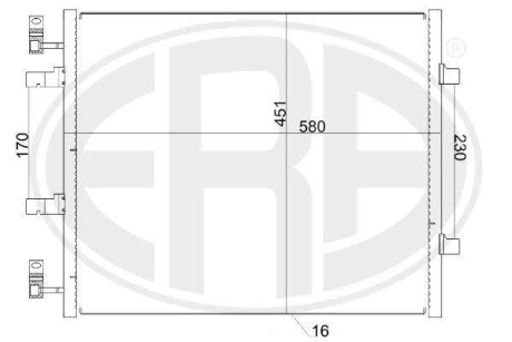 Радіатор кондиціонера - ERA 667156