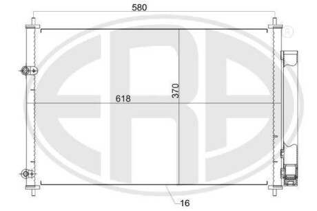 Радіатор кондиціонера - ERA 667161