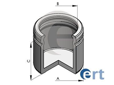 Поршень, корпус скоби гальма D025188 - ERT 150595-C